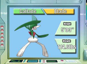 gallade serebii|how to use gallade.